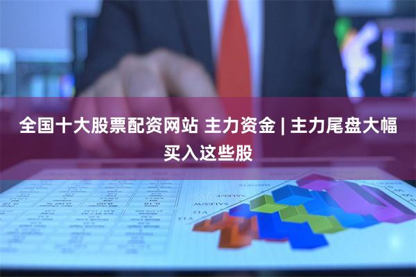 全国十大股票配资网站 主力资金 | 主力尾盘大幅买入这些股