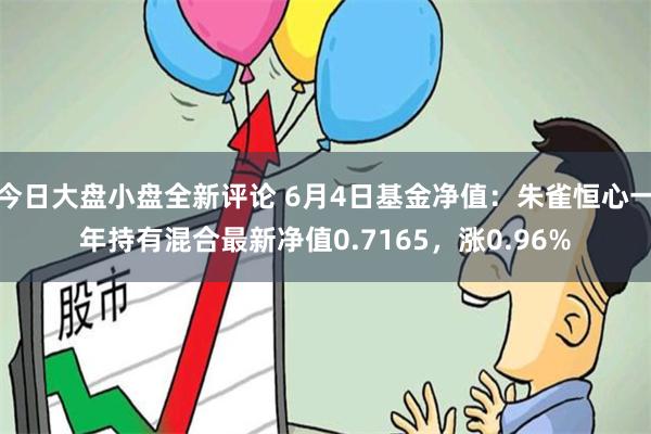 今日大盘小盘全新评论 6月4日基金净值：朱雀恒心一年持有混合最新净值0.7165，涨0.96%