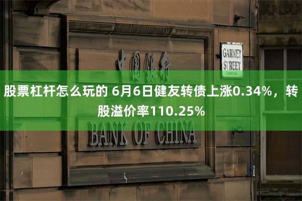 股票杠杆怎么玩的 6月6日健友转债上涨0.34%，转股溢价率110.25%